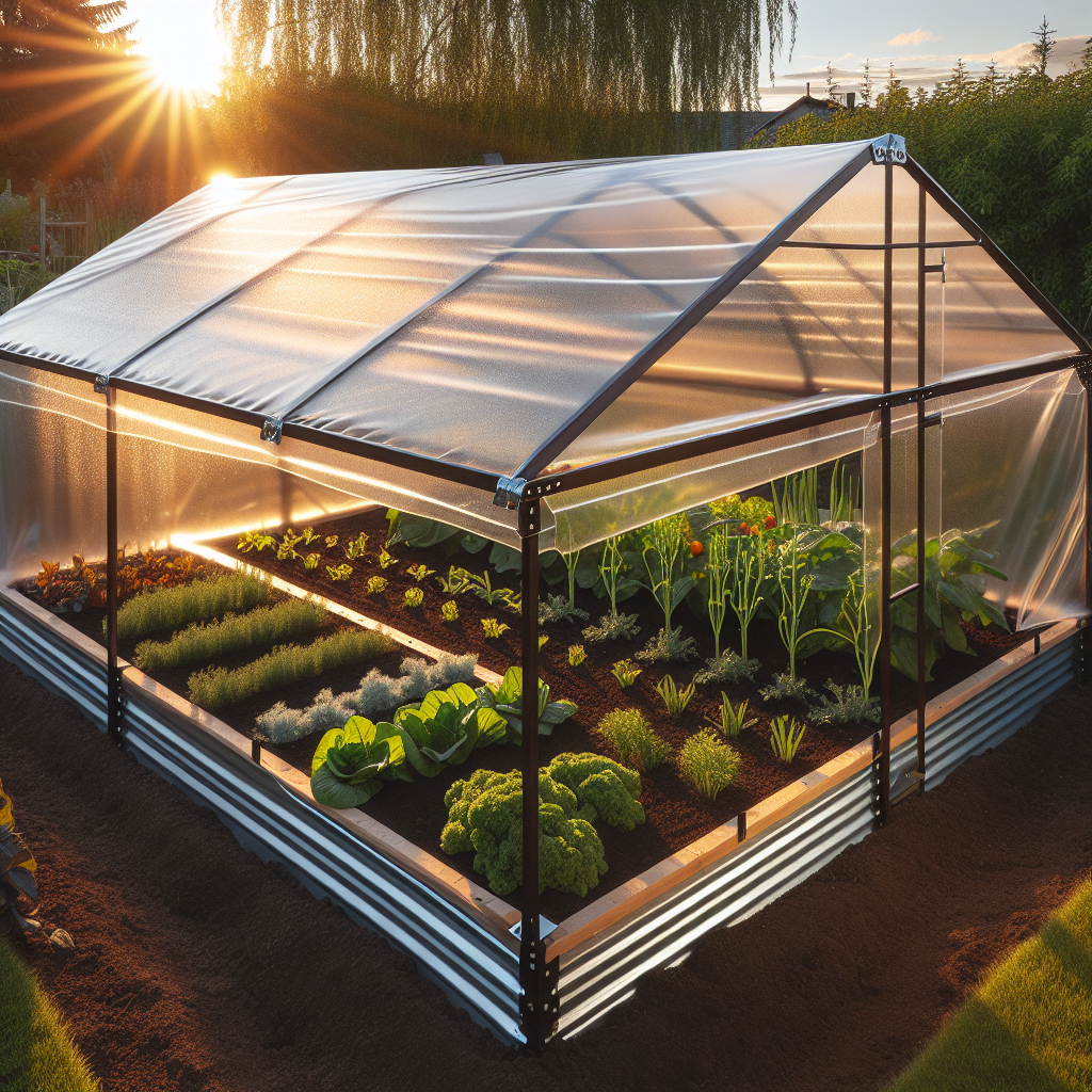 DIY Raised Garden Bed Cover
