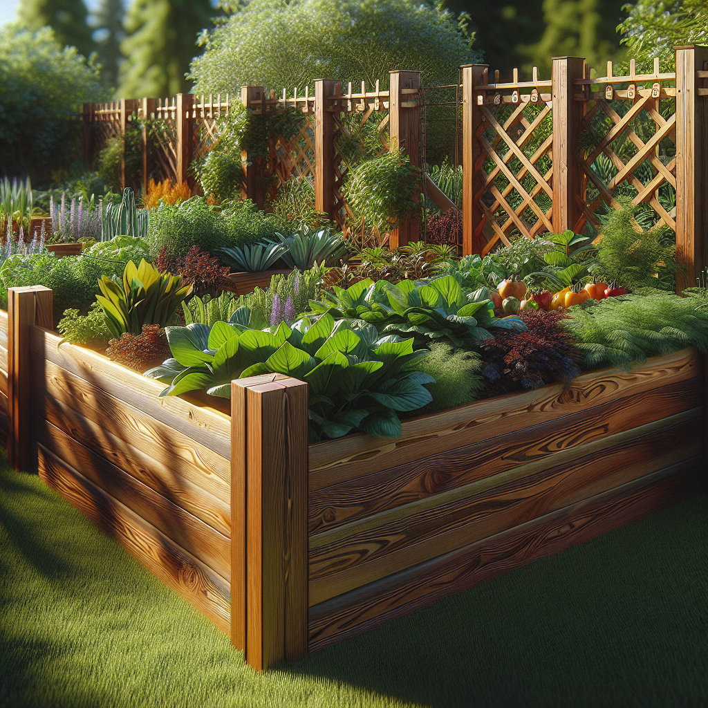 DIY Raised Garden Bed with Deer Fence