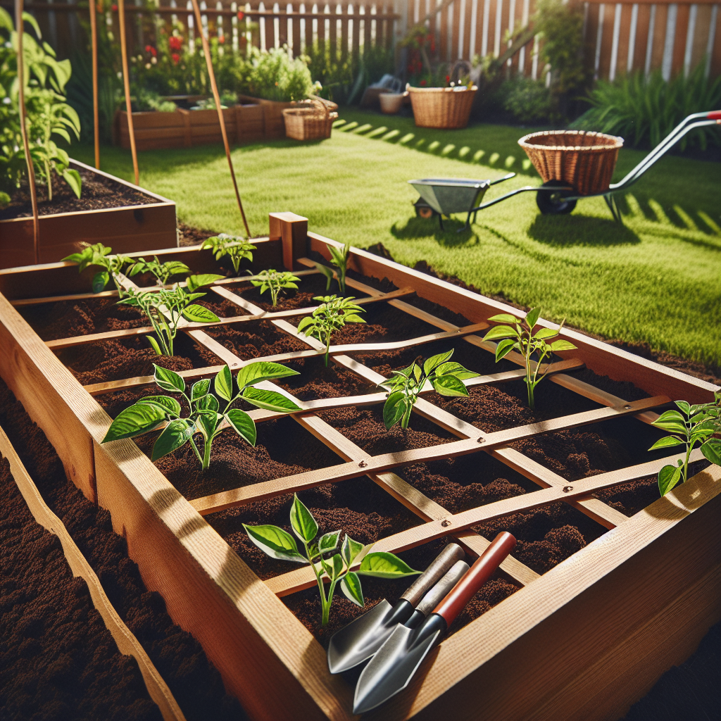 DIY Trellis for Raised Garden Bed