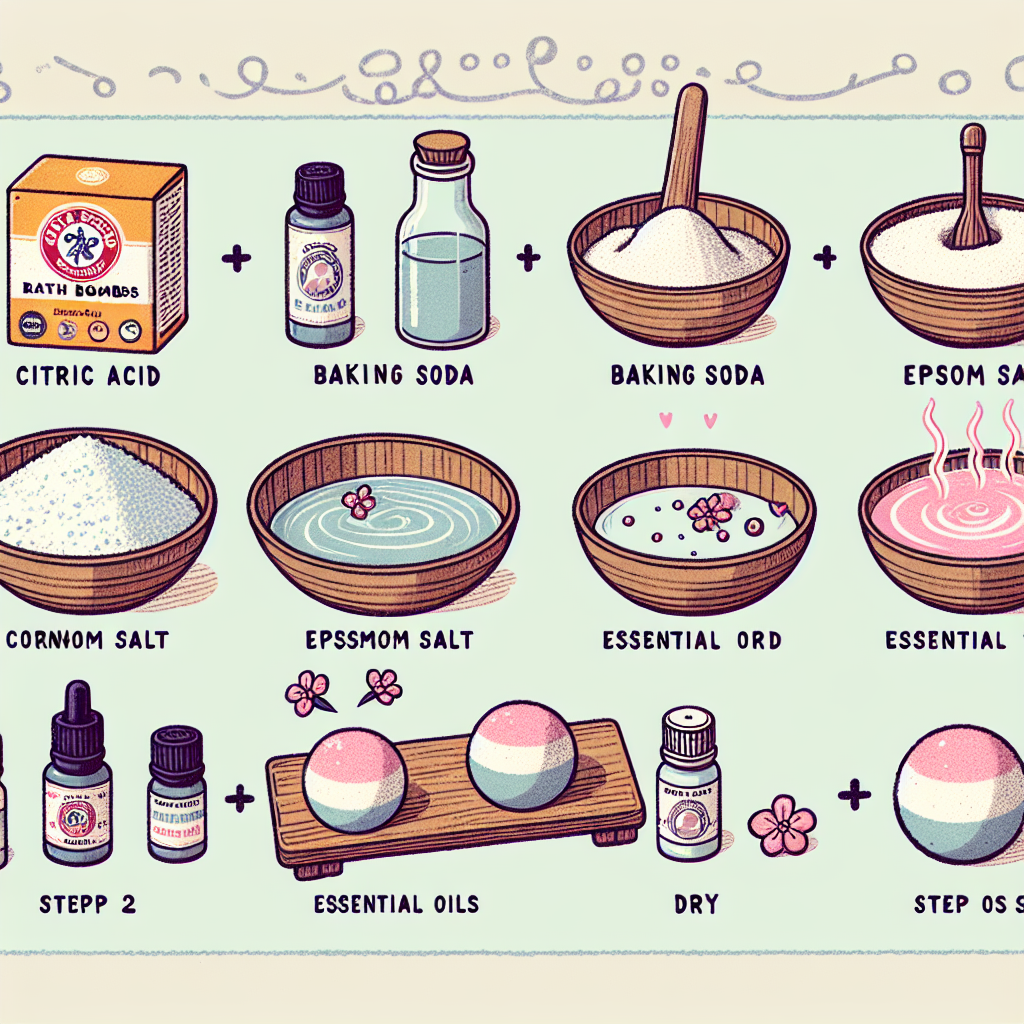 how to make DIY natural bath bombs